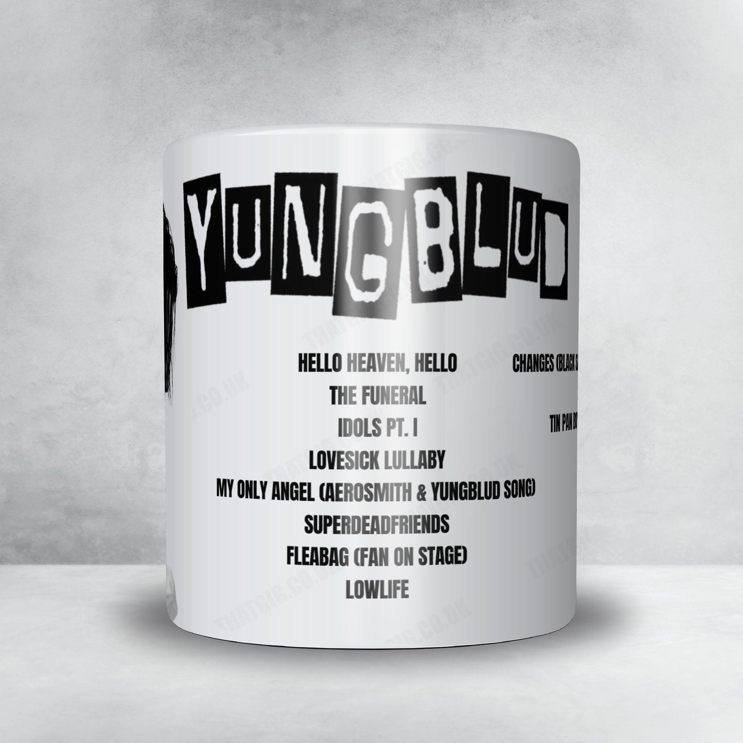 YUNGBLUD Setlist Mug - The Colosseum at Caesars Windsor, Windsor - September 13th, 2025