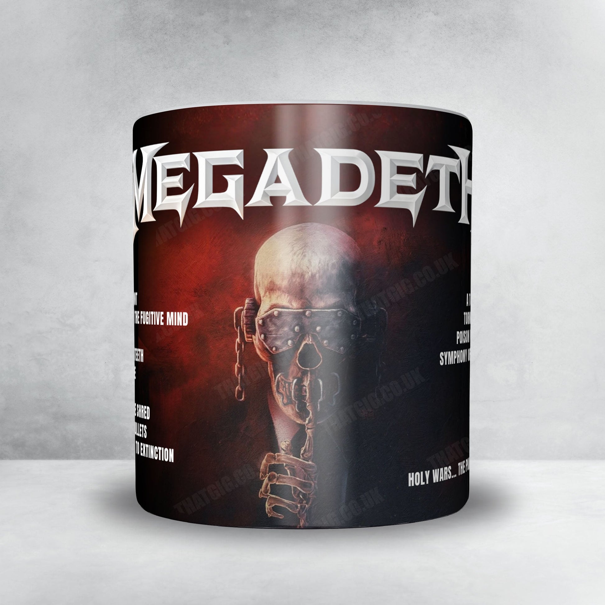 Megadeth Setlist Mug - PSD Bank Dome, Dusseldorf - October 1st, 2025