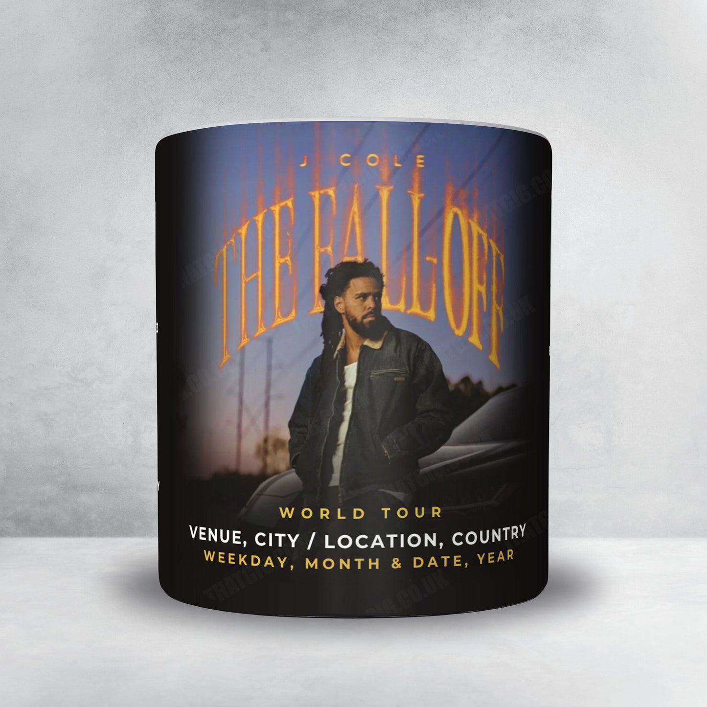 J. Cole Setlist Mug - Frost Bank Center, San Antonio - September 13th, 2026