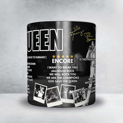 Queen Setlist Mug - Teatro Ariston, Sanremo - February 4th, 1984