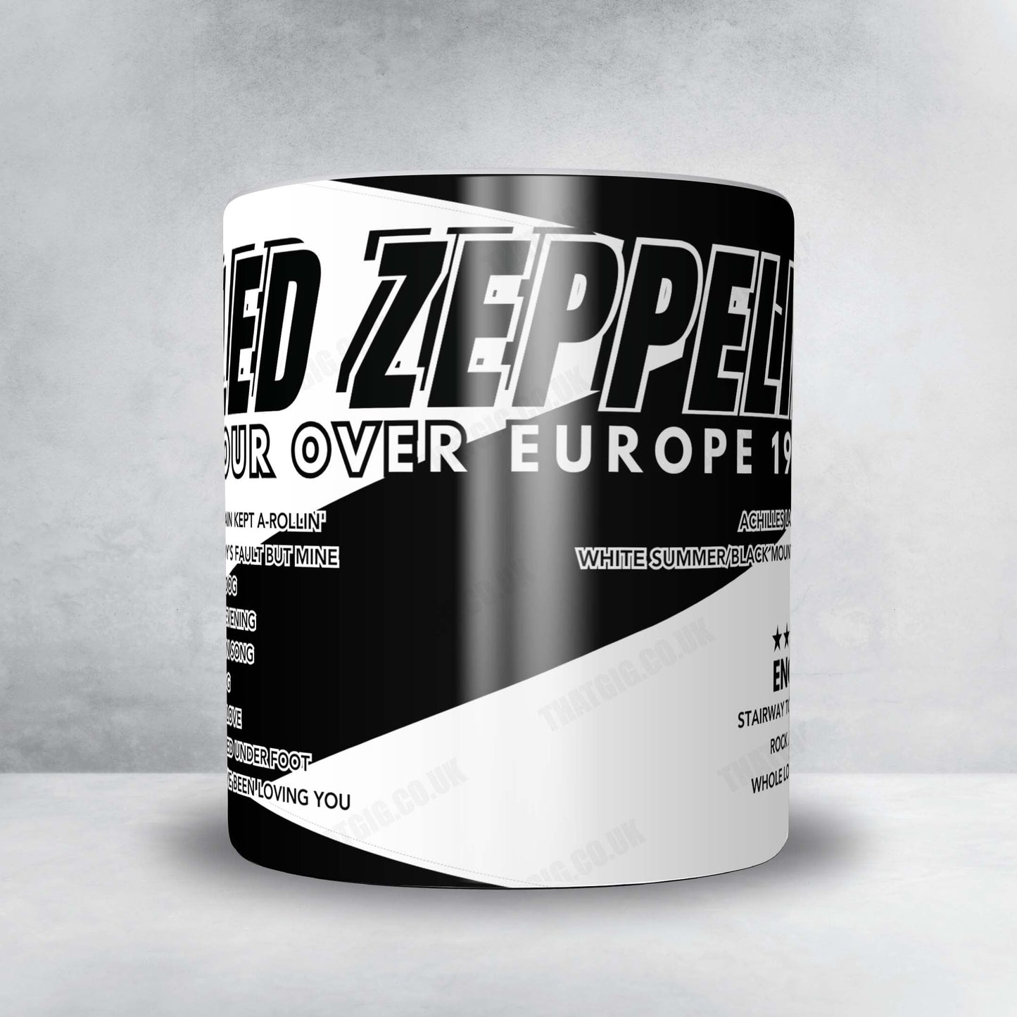 Led Zeppelin Setlist Mug - The O2 Arena, London - December 10th, 2007