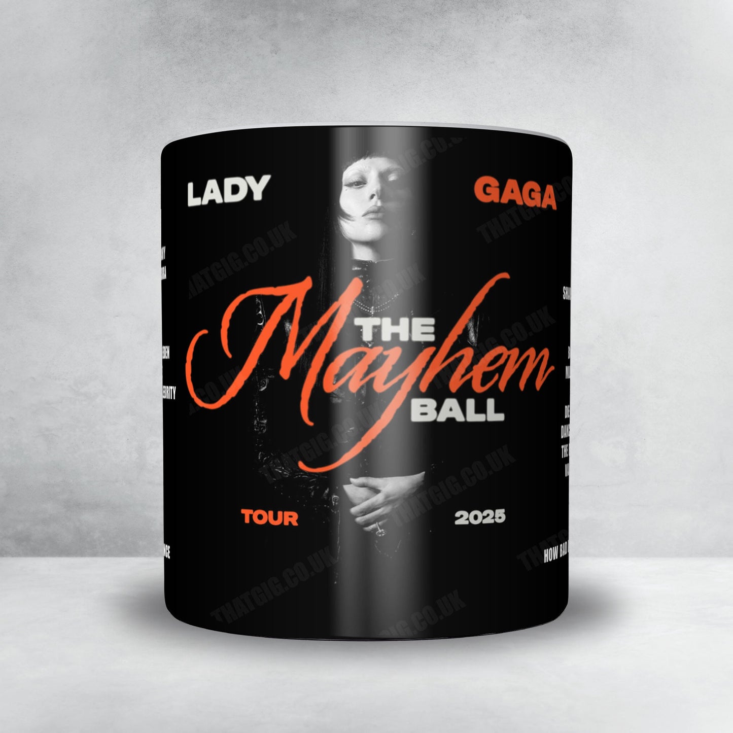 Lady Gaga Setlist Poster - The O2 Arena, London - October 2nd, 2025