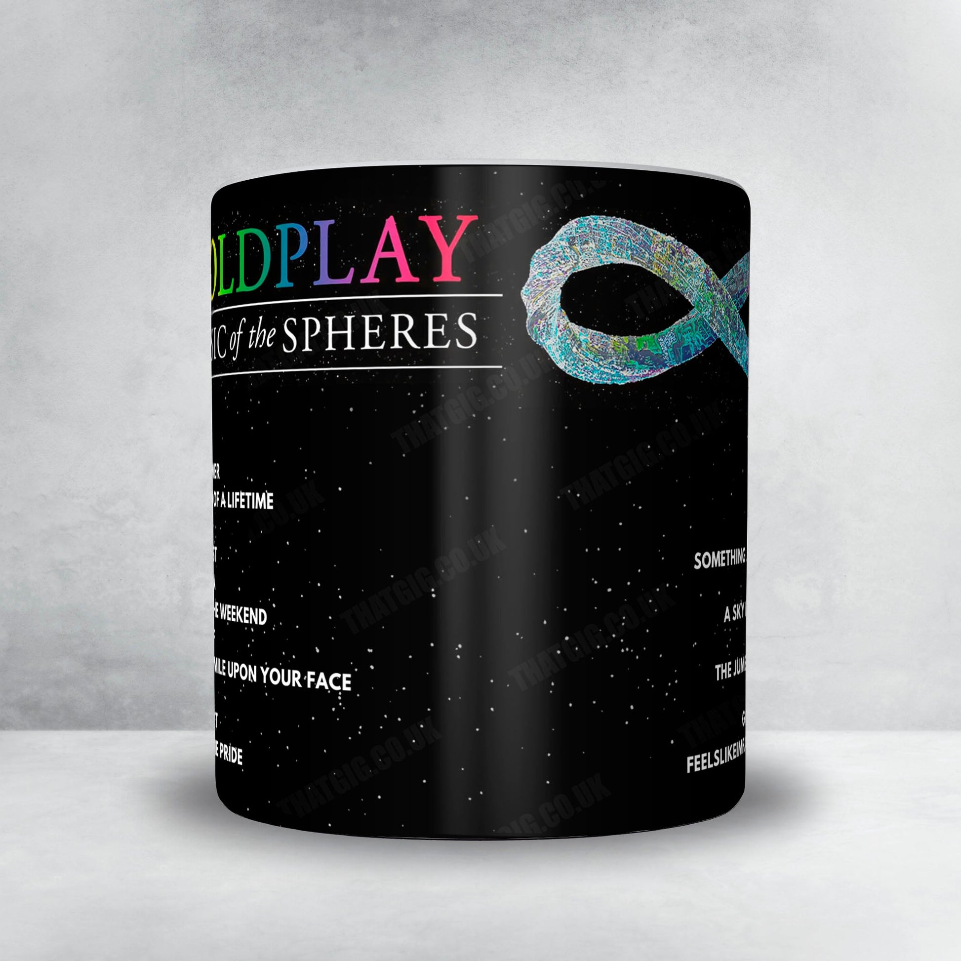 Coldplay Setlist Mug - Jimmy Kimmel Live, Los Angeles - January 26th, 2023