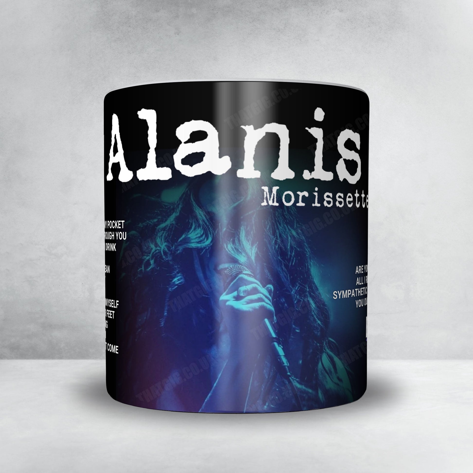 Alanis Morissette Setlist Mug - The Colosseum at Caesars Palace, Las Vegas - October 15th, 2025