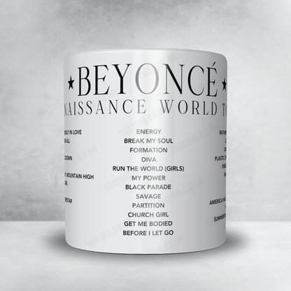 Beyoncé Setlist Mug - BC Place Stadium, Vancouver - September 11th, 2023