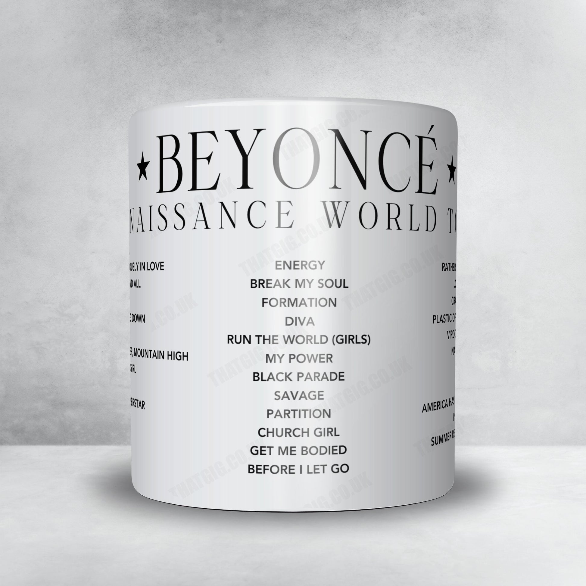 Beyoncé Setlist Poster - NRG Stadium, Houston - September 23rd, 2023