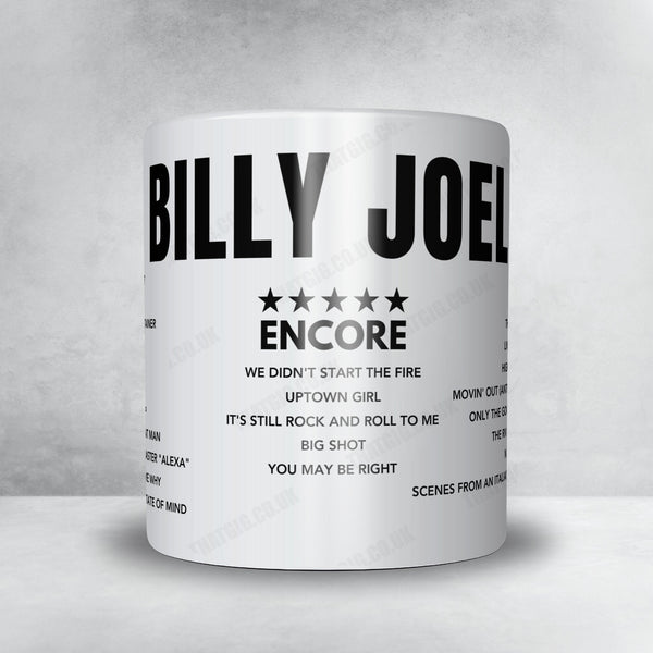 Billy Joel Setlist Mug - Madison Square Garden - July 25, 2024 x1 Mug