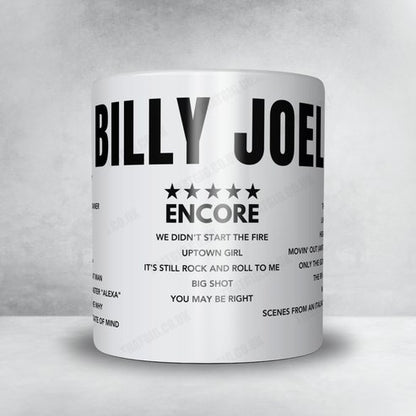 Billy Joel Setlist Mug - Great American Ball Park - September 10th, 2021