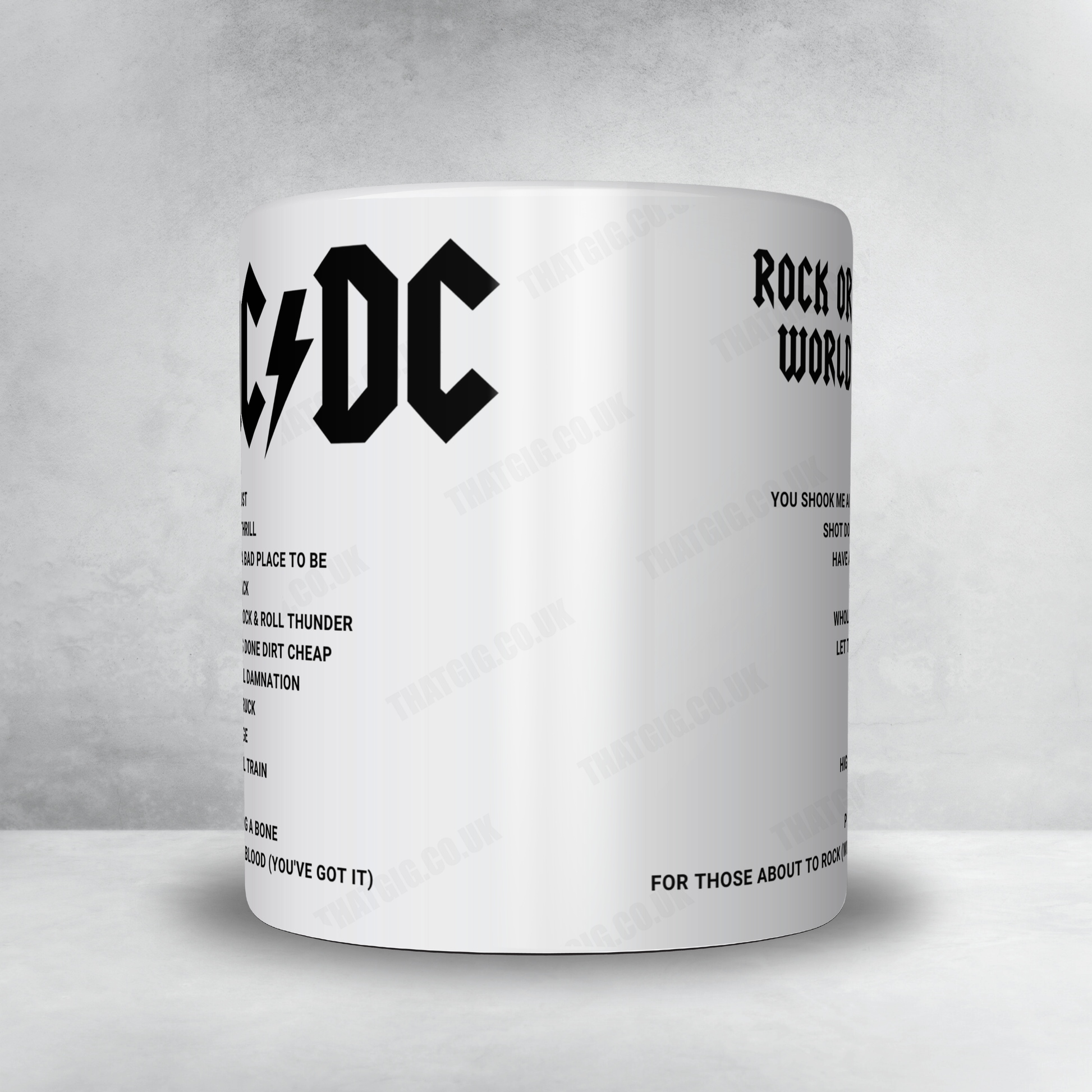 AC/DC Setlist Mug - Olympiastadion, Munich - May 21st, 2015