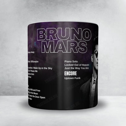Bruno Mars Setlist Mug - Park Theater at Park MGM, Las Vegas - October 1st, 2021
