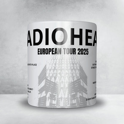 Radiohead Setlist Mug - Unipol Arena, Casalecchio di Reno - November 18th, 2025