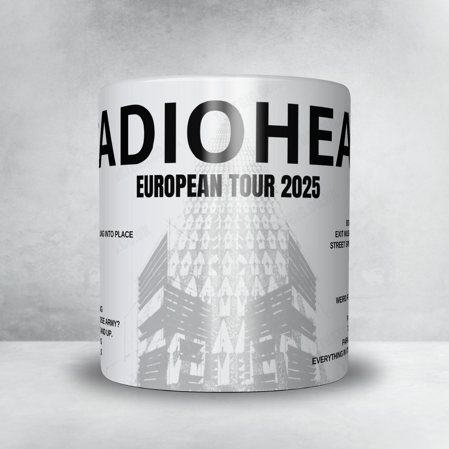 Radiohead Setlist Poster - Royal Arena, Copenhagen - December 16th, 2025