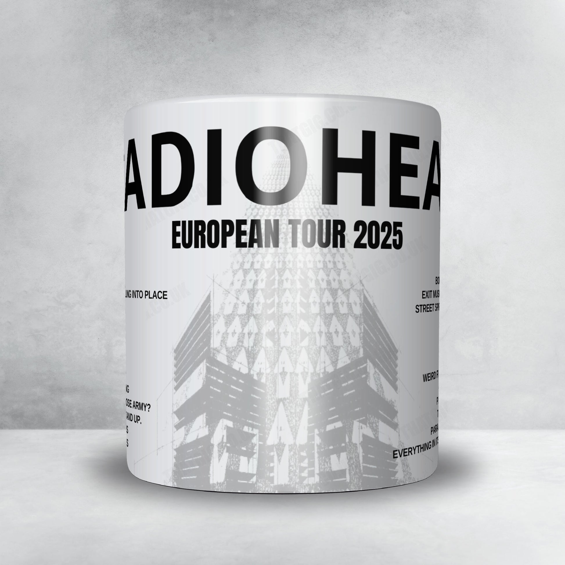 Radiohead Setlist Poster - Royal Arena, Copenhagen - December 16th, 2025