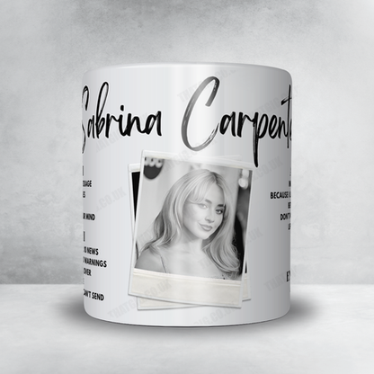 Sabrina Carpenter Setlist Mug - The O2 Arena - March 9th, 2025