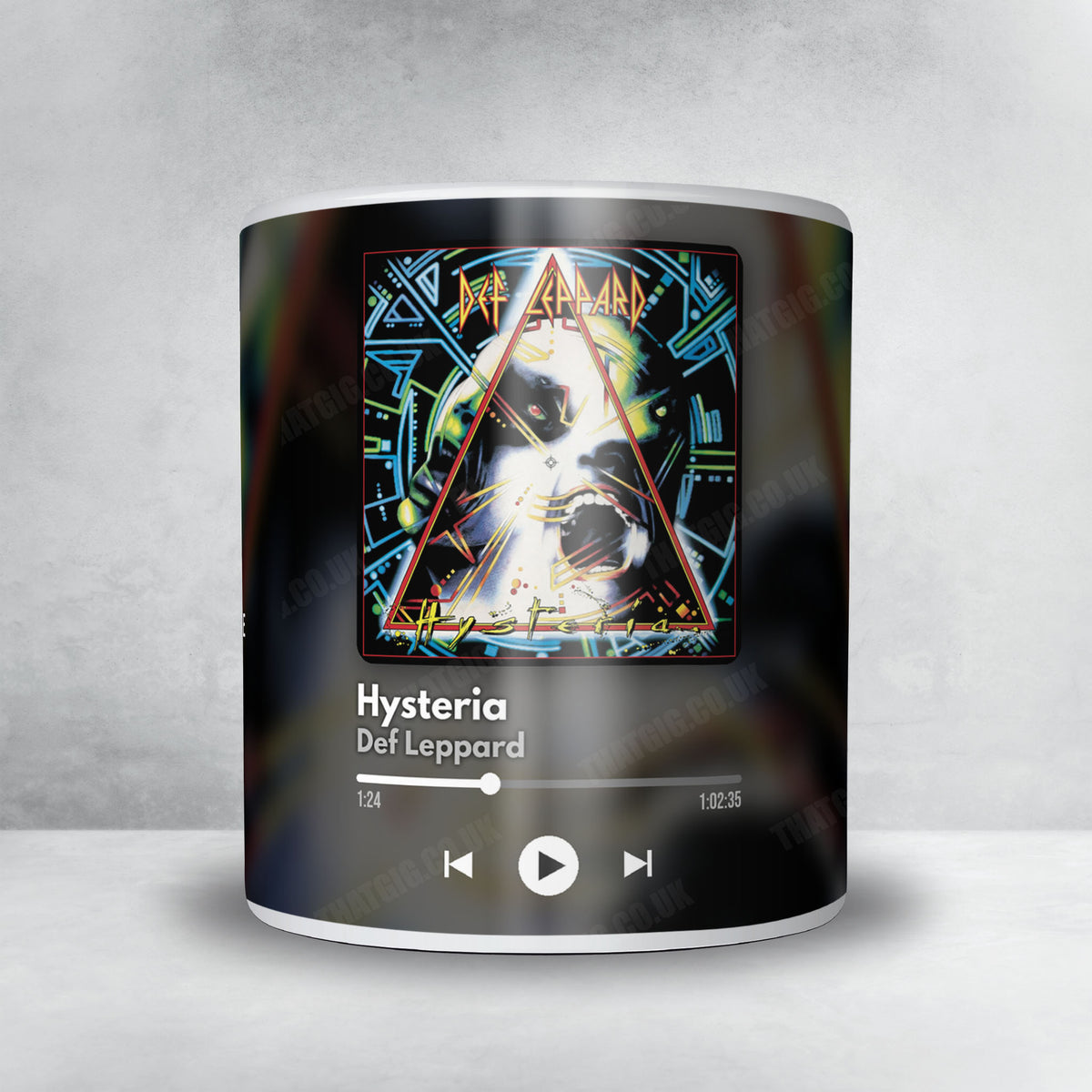 Def Leppard "Hysteria" Album Mug - Now Playing