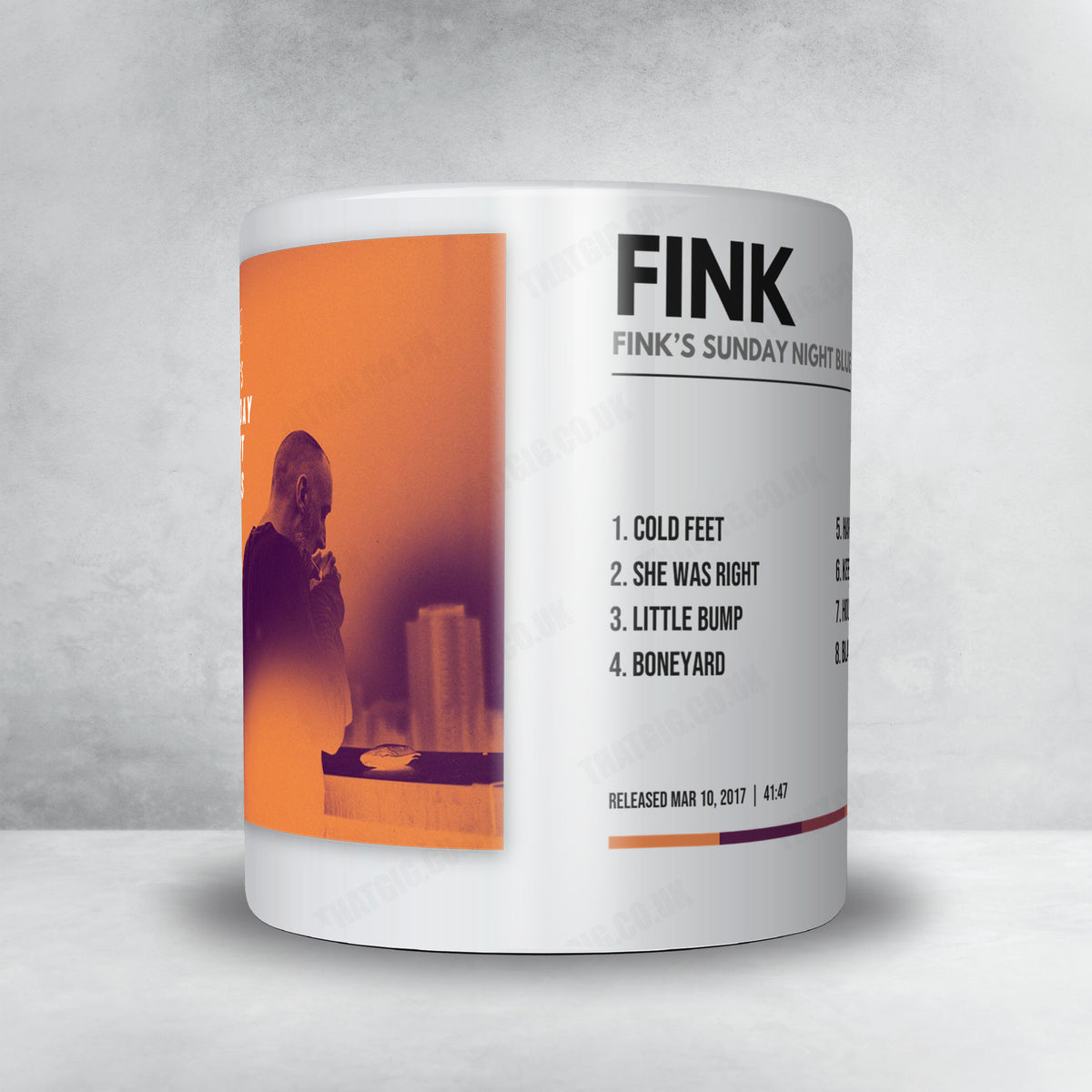 Fink "Fink's Sunday Night Blues Club, Vol. 1" Album Mug - Minimal