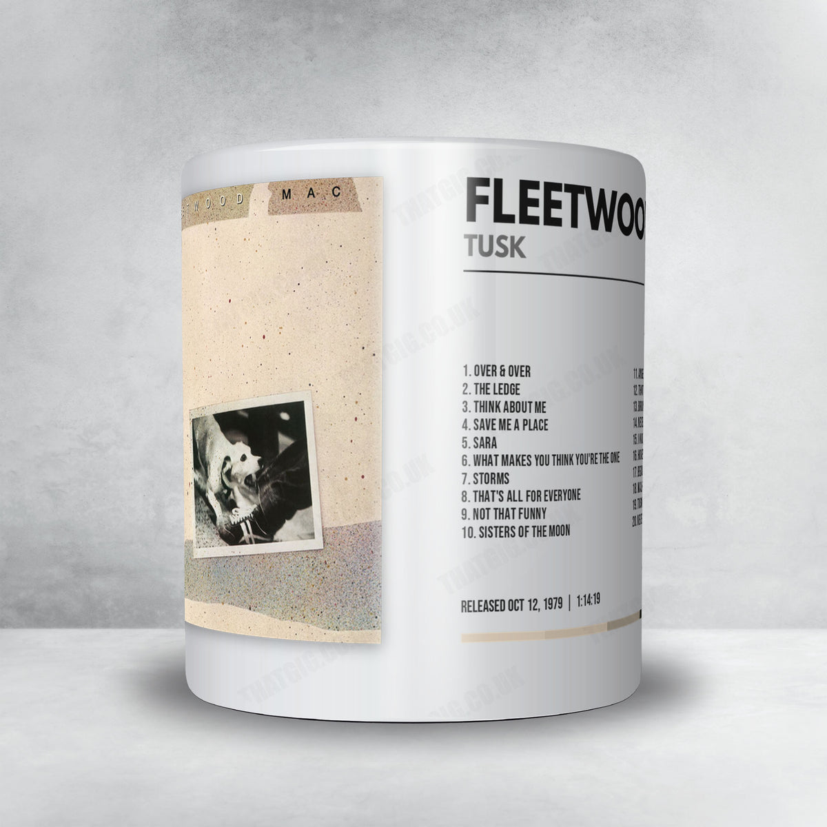 Fleetwood Mac "Tusk" Album Mug - Minimal
