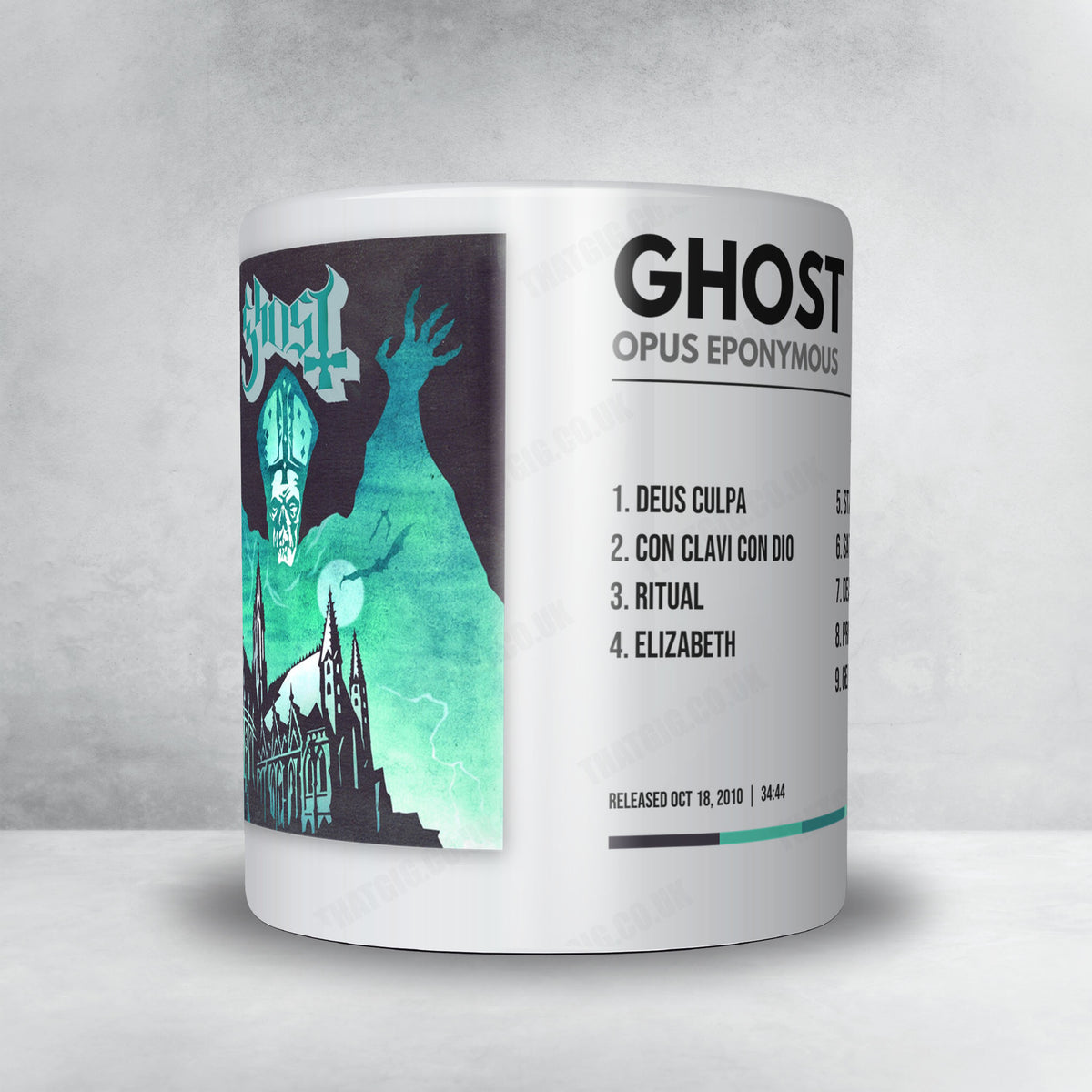 Ghost "Opus Eponymous" Album Mug - Minimal