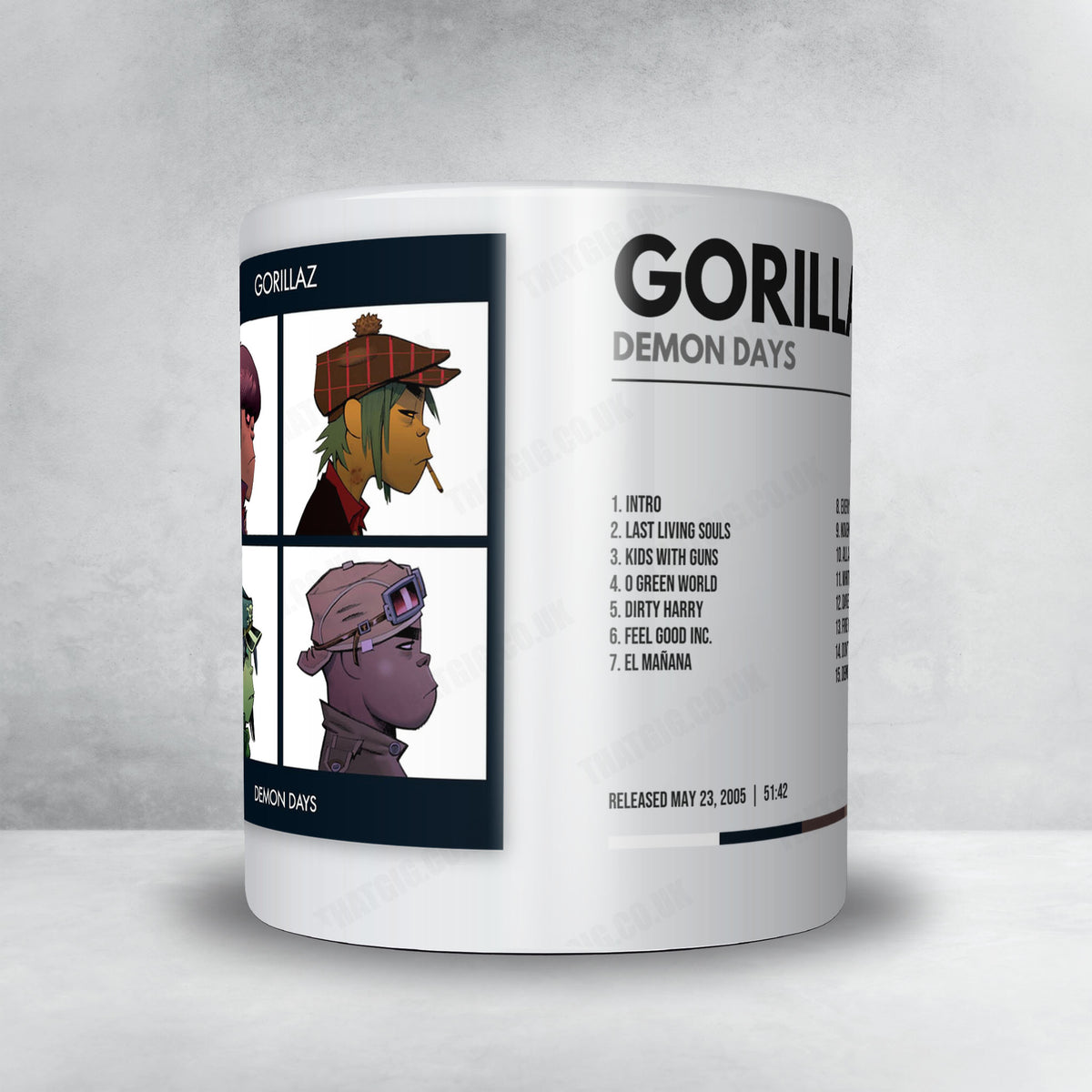 Gorillaz "Demon Days" Album Mug - Minimal