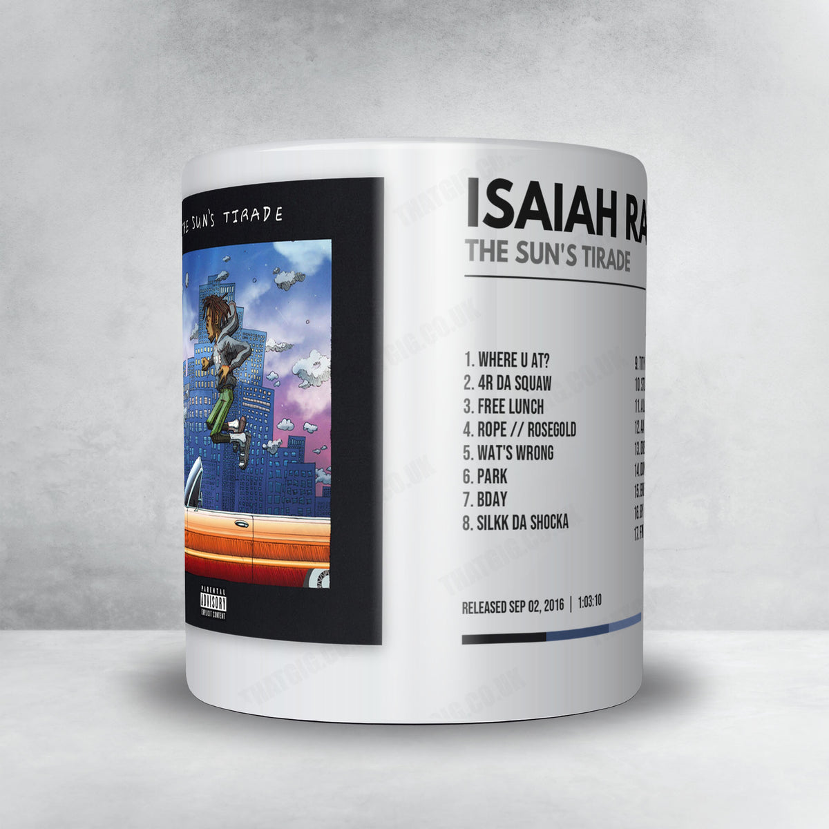 Isaiah Rashad "The Sun's Tirade" Album Mug - Minimal