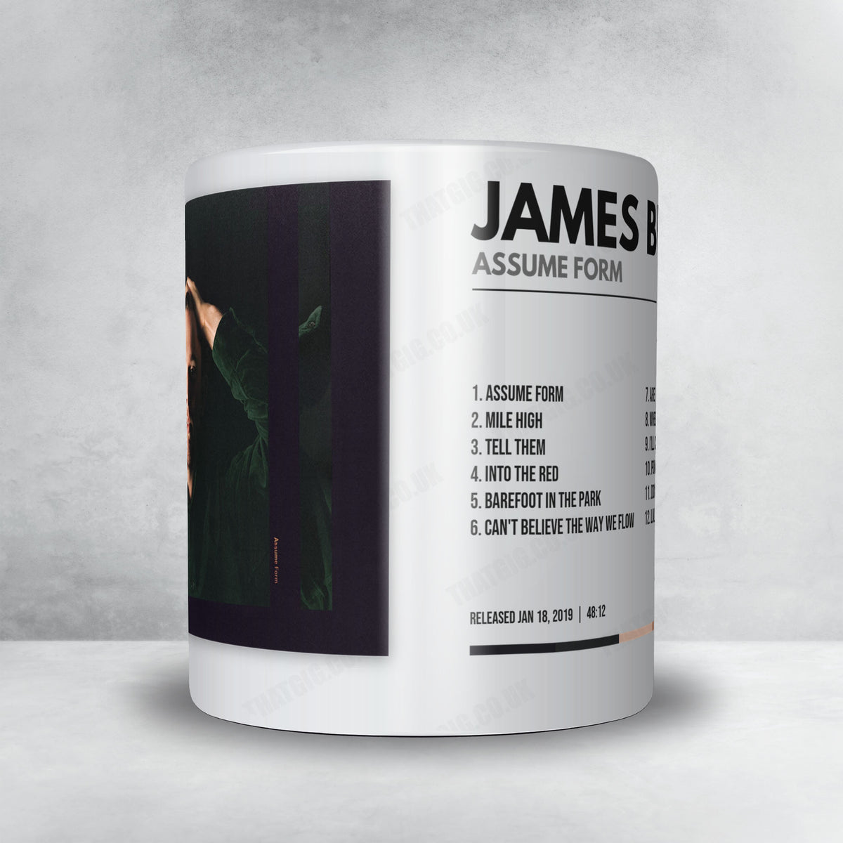 James Blake "Assume Form" Album Mug - Minimal