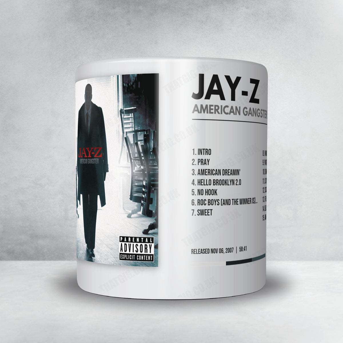 Jay-Z "American Gangster" Album Mug - Minimal