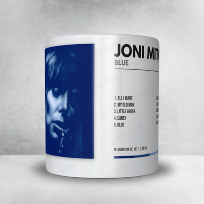Joni Mitchell "Blue" Album Mug - Minimal