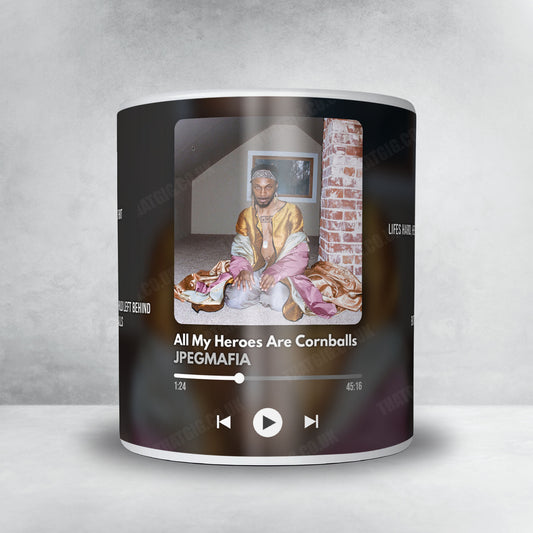 Jpegmafia "All My Heroes Are Cornballs" Album Mug - Now Playing