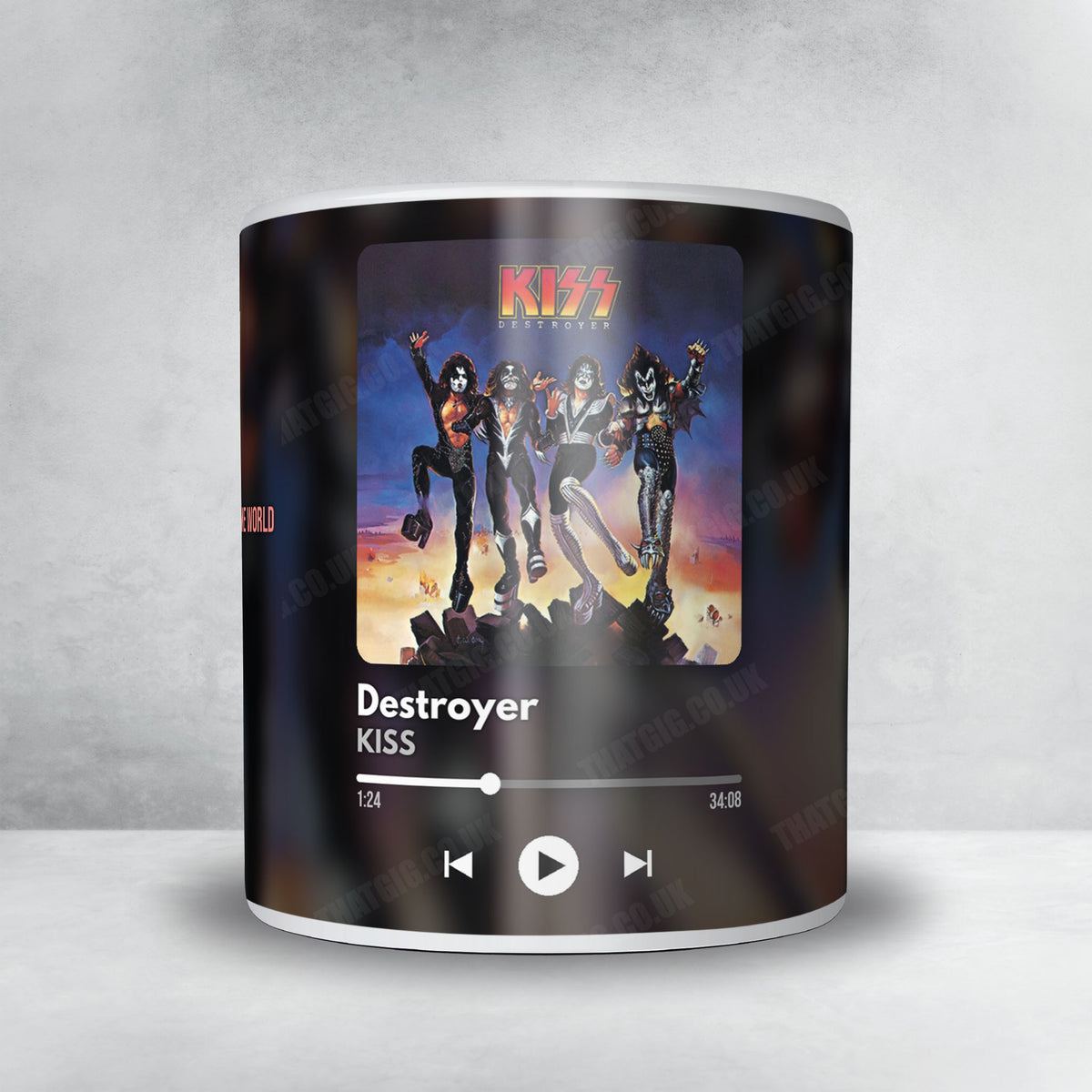 Kiss "Destroyer" Album Mug - Now Playing