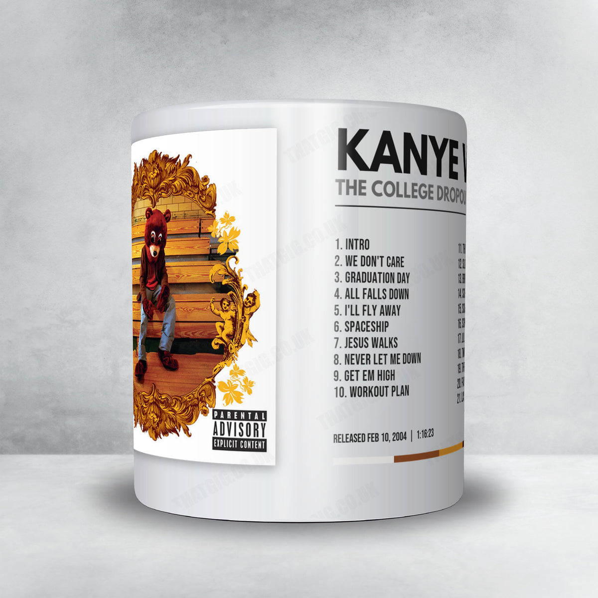 Kanye West "The College Dropout" Album Mug - Minimal