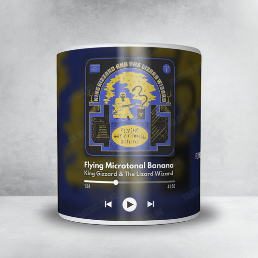 King Gizzard & The Lizard Wizard "Flying Microtonal Banana" Album Mug - Now Playing