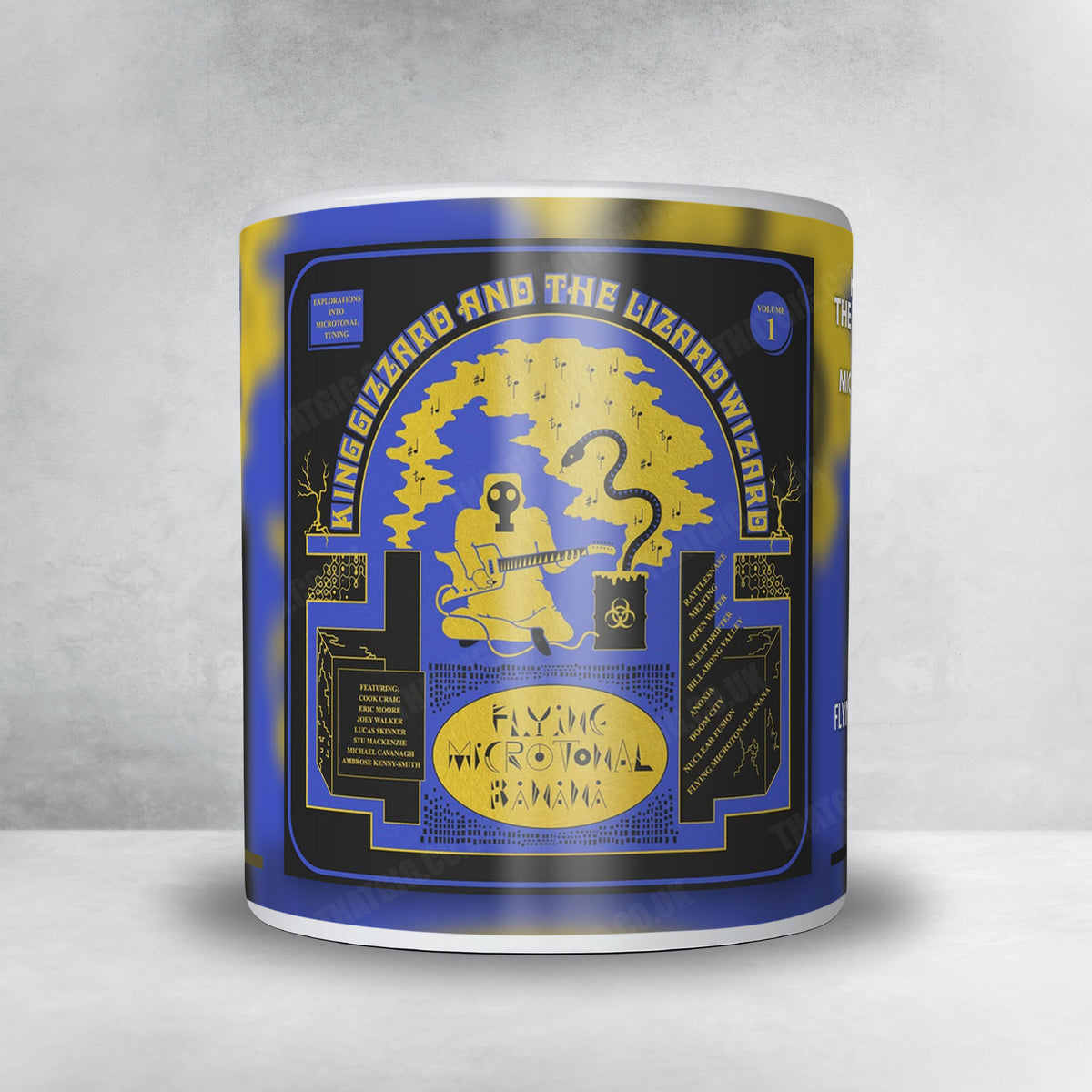 King Gizzard & The Lizard Wizard "Flying Microtonal Banana" Album Mug - Full Colour