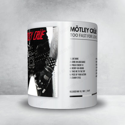 Mötley Crüe "Too Fast For Love" Album Mug - Minimal