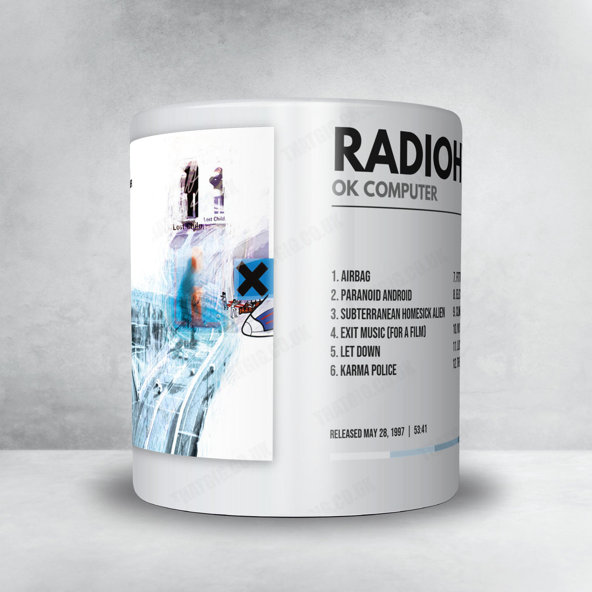 Radiohead "OK Computer" Album Mug - Minimal