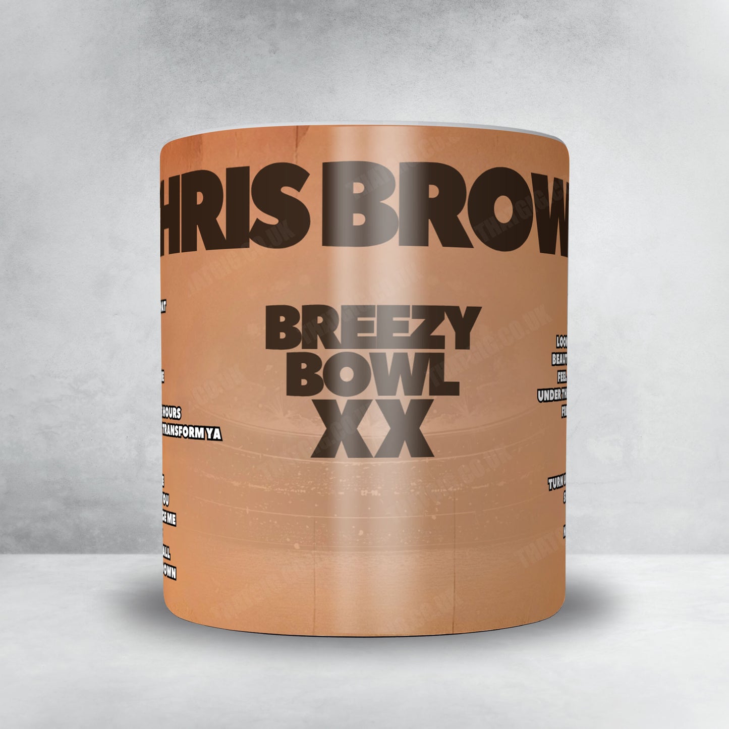Chris Brown Setlist Mug - Caesars Superdome, New Orleans - October 16th, 2025