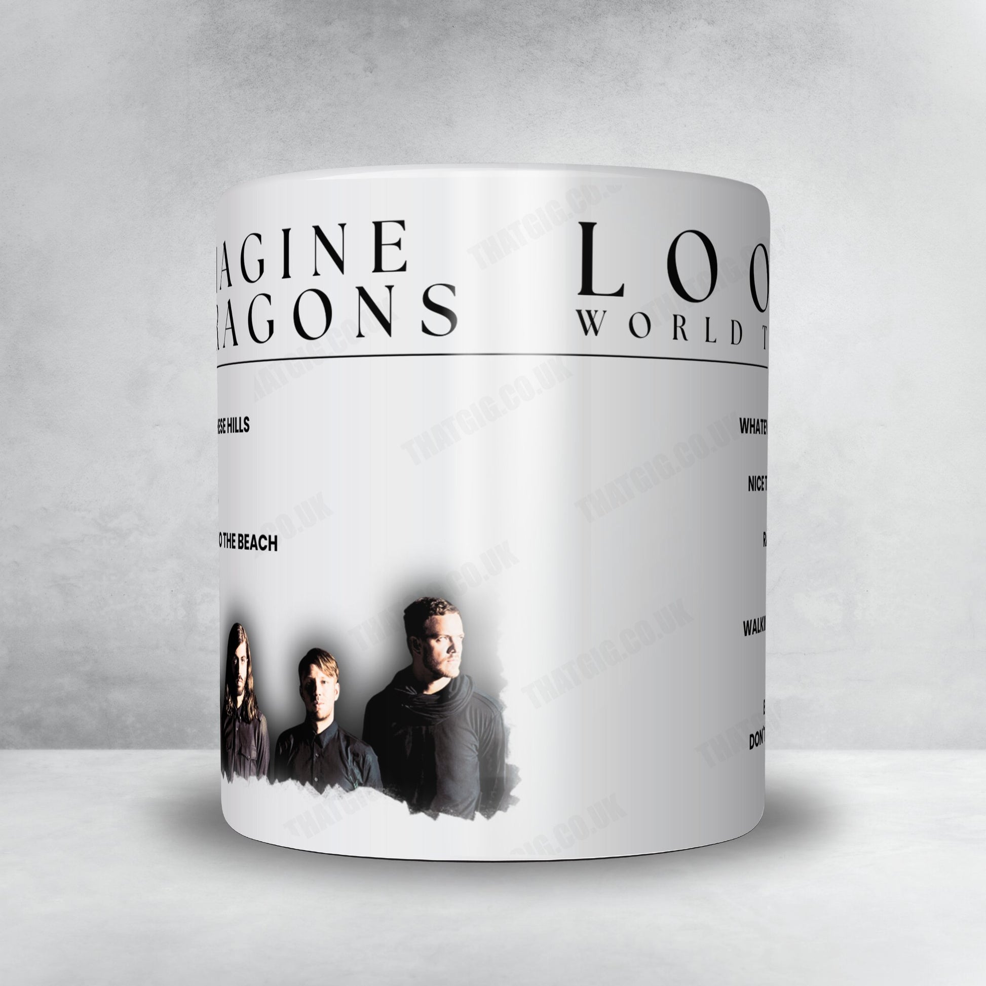 Imagine Dragons Setlist Mug - Veterans United Home Loans Amphitheater at Virginia Beach, Virginia Beach - August 26th, 2024