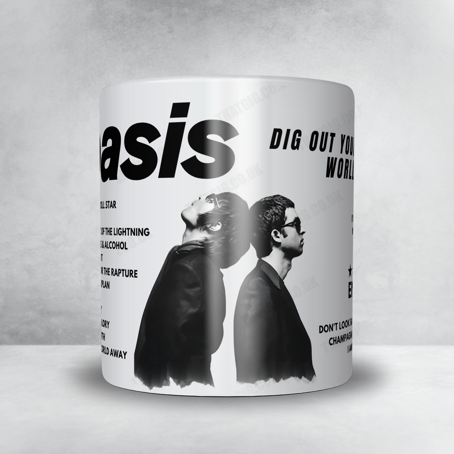 Oasis Setlist Mug - Bournemouth International Centre, Bournemouth - October 21st, 2008