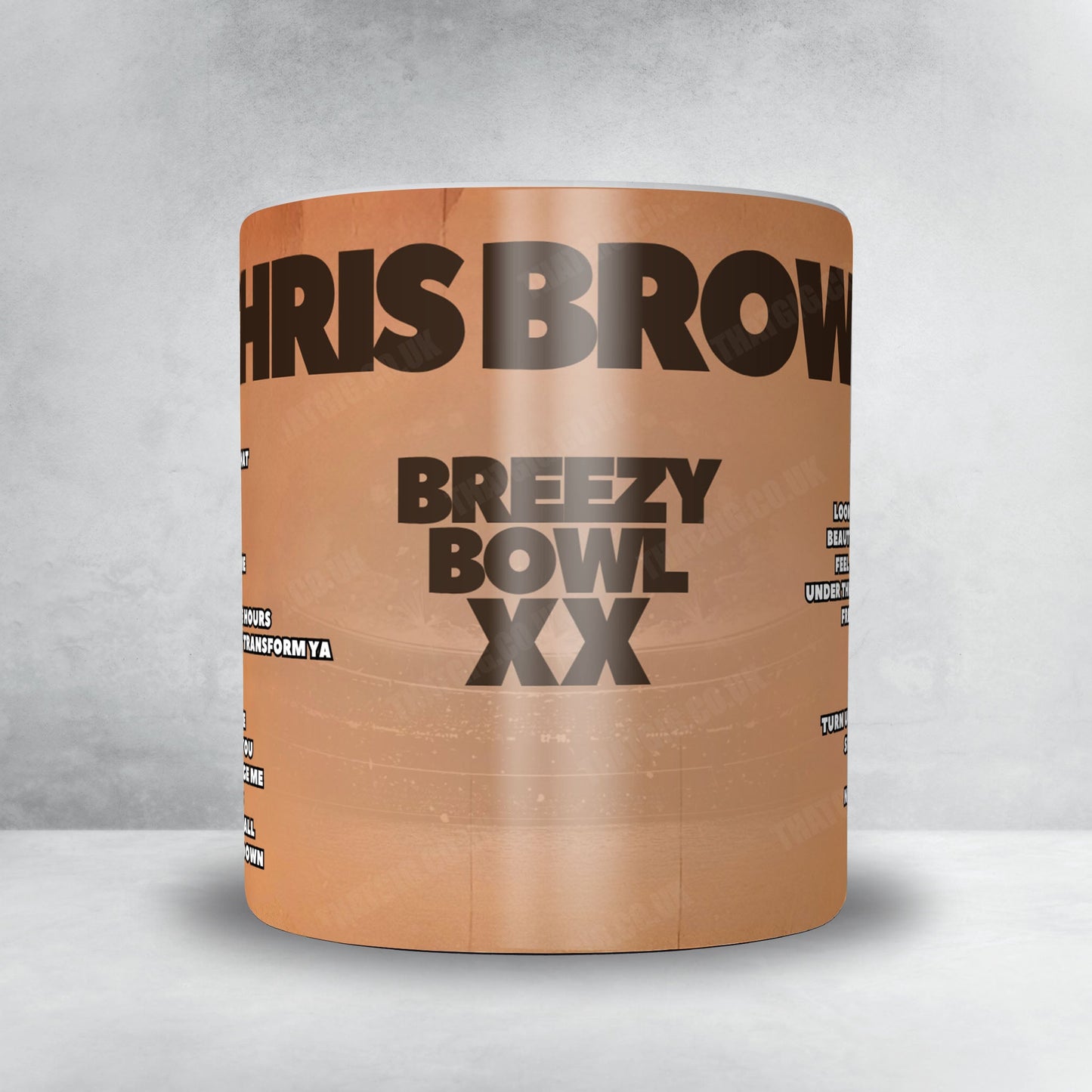 Chris Brown Setlist Mug - Globe Life Field, Arlington - September 2nd, 2025
