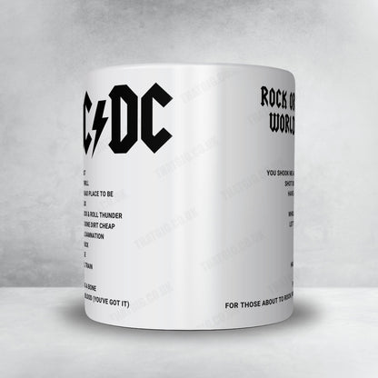 AC/DC Setlist Mug - Aviva Stadium, Dublin - July 1st, 2015