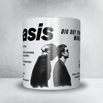 Oasis Setlist Mug - The Eden Project, St Austell - July 14th, 2009