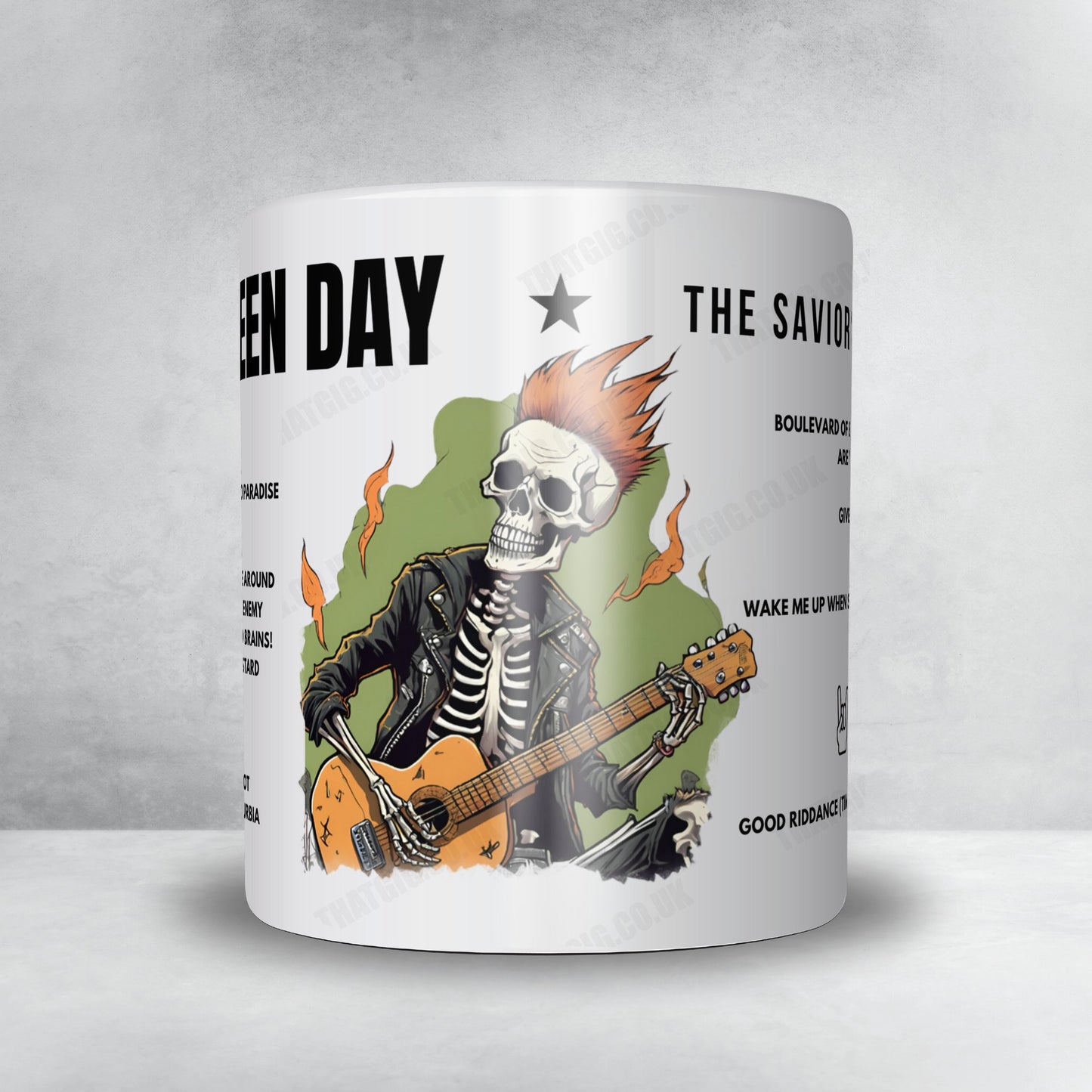 Green Day Setlist Mug - Fenway Park, Boston - August 7th, 2024