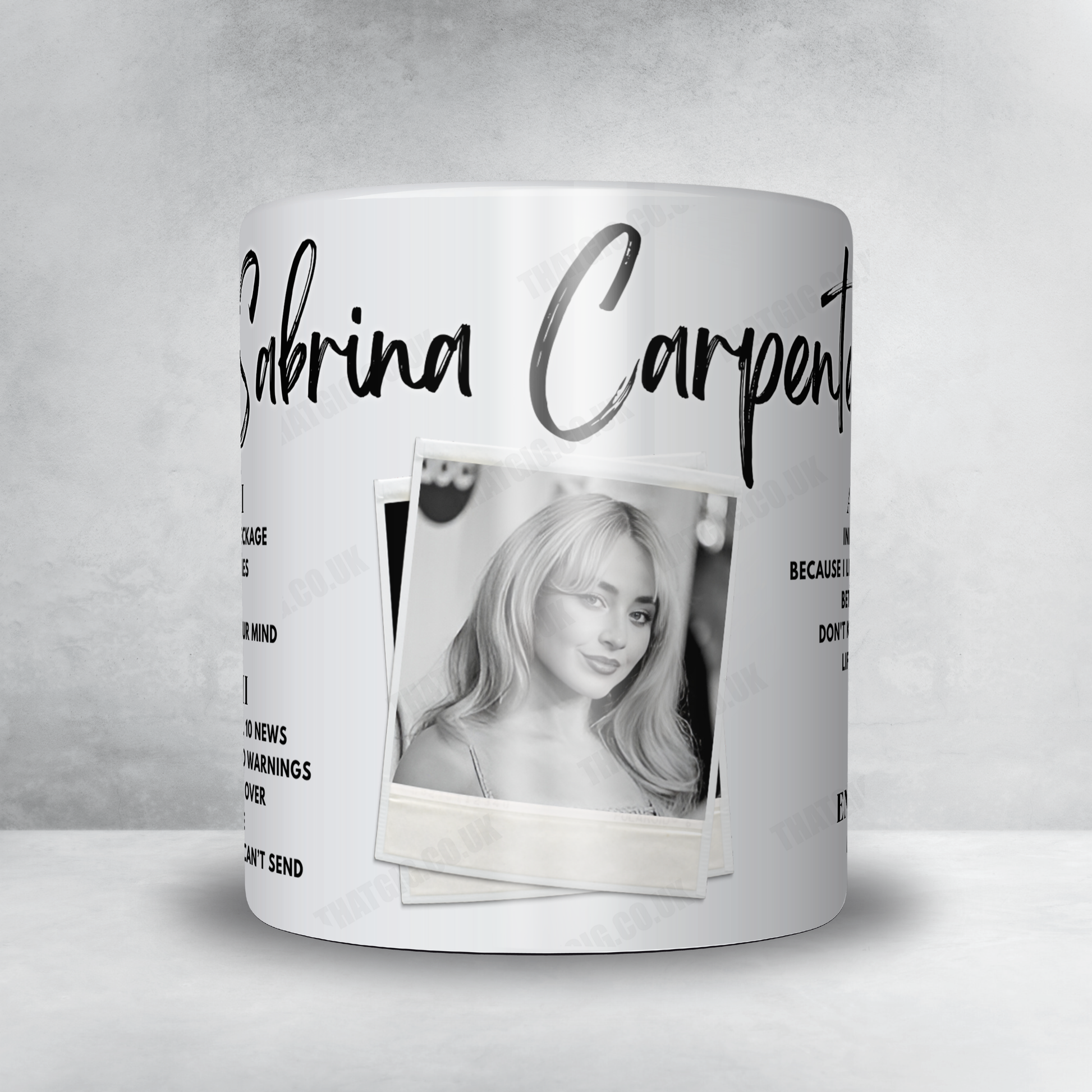 Sabrina Carpenter Setlist Mug - Scotiabank Arena, Toronto, ON, Canada - September 25th, 2024