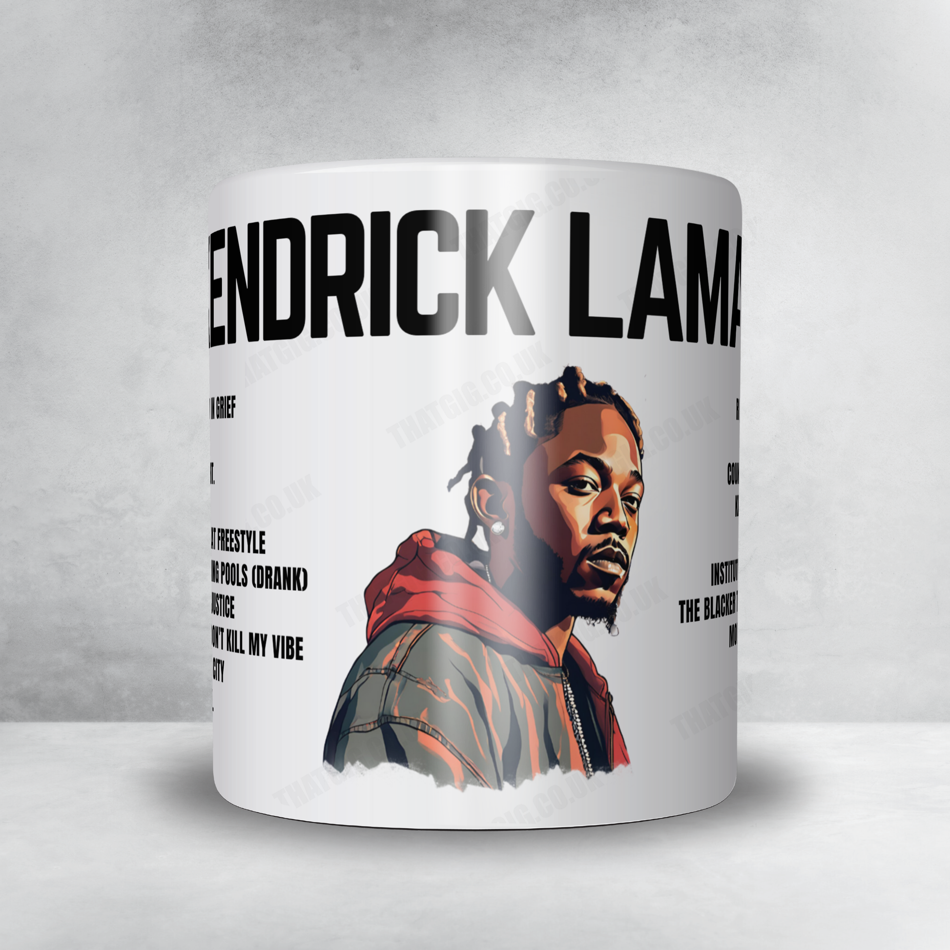 Kendrick Lamar Setlist Mug - Vaudoise Aréna, Prilly - October 26th, 2022