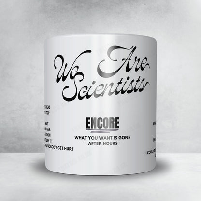 We Are Scientists Setlist Mug - Omeara, London - November 17th, 2024