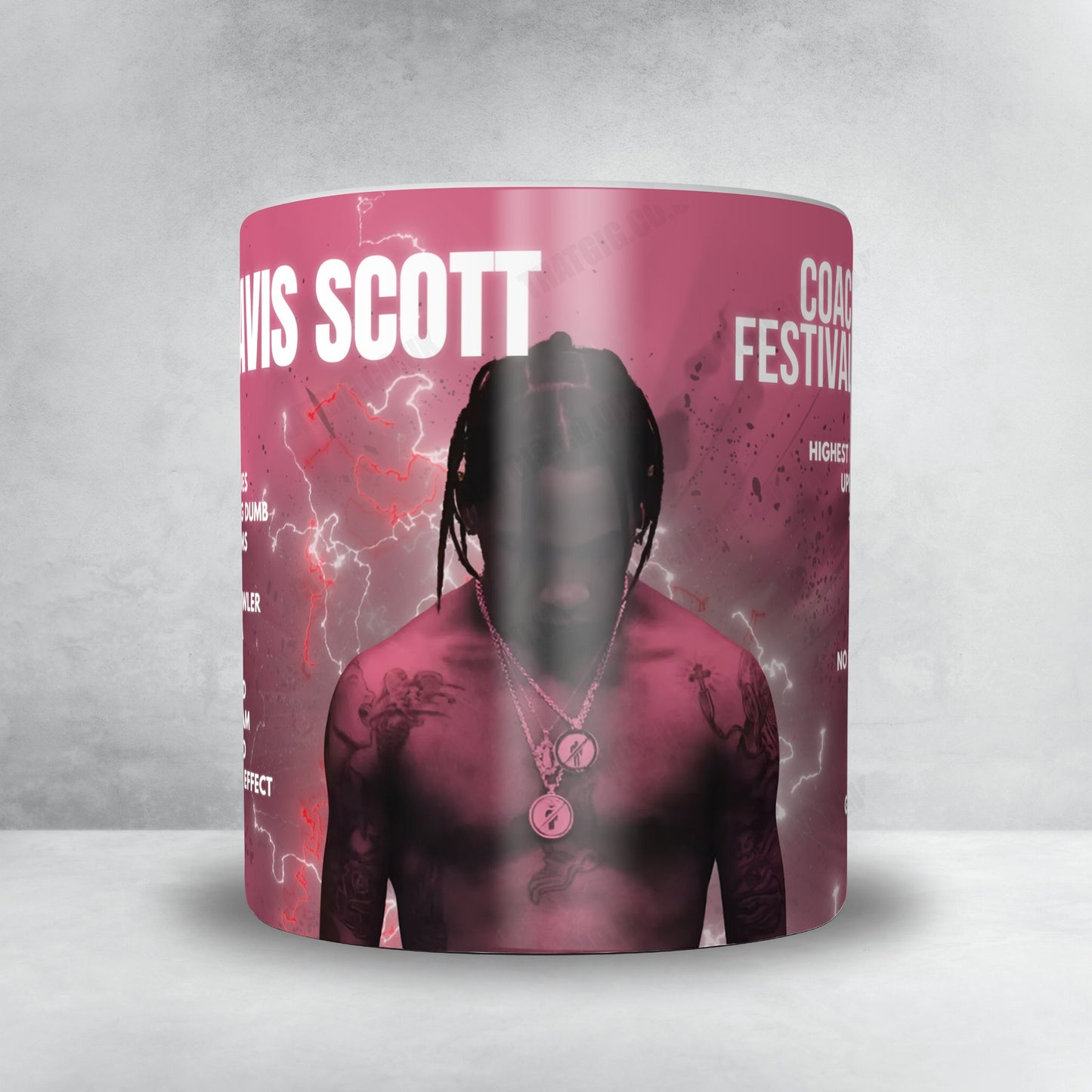 Travis Scott Setlist Mug - Coachella Festival - April 12th, 2025