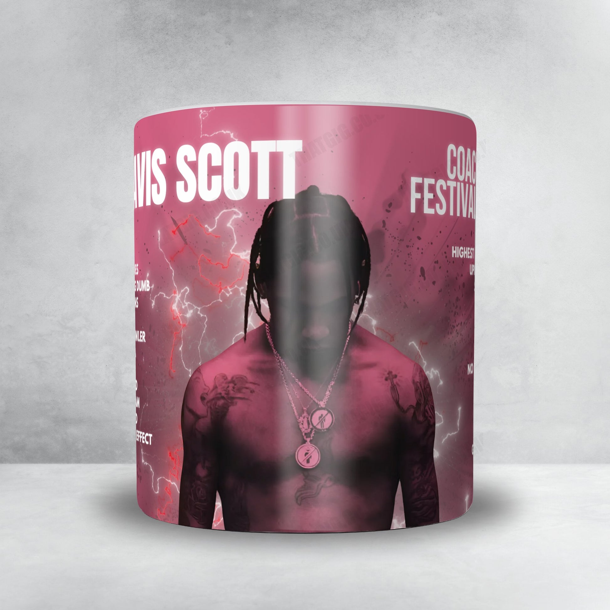Travis Scott Setlist Mug - Coachella Festival - April 12th, 2025