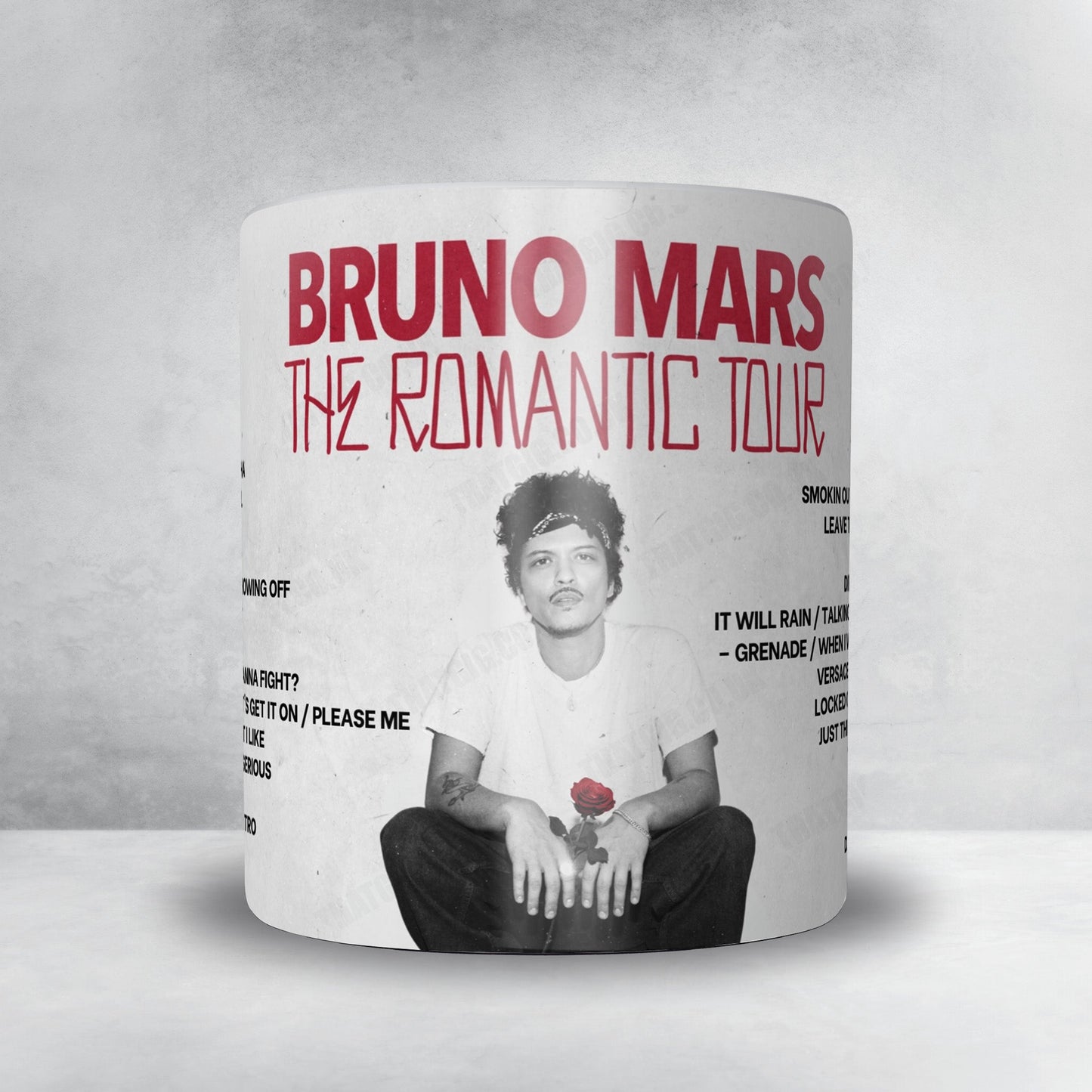 Bruno Mars Setlist Poster - Wembley Stadium, London - July 22nd, 2026