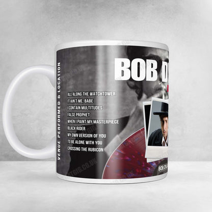 Bob Dylan Setlist Mug - Weidner Center for the Performing Arts, Green Bay - April 6th, 2025
