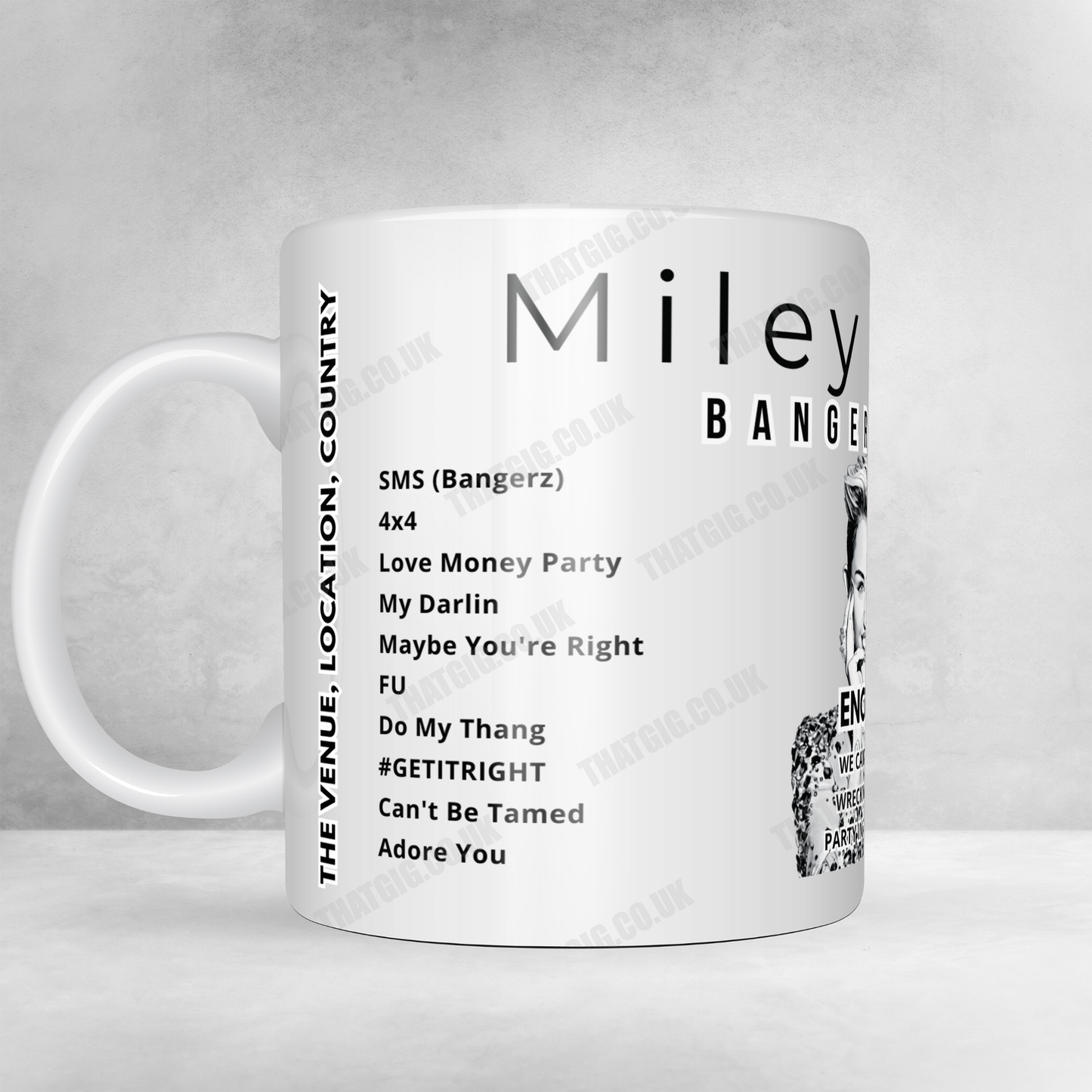 Miley Cyrus Setlist Poster - Telemundo Center, Miami - December 31st, 2022