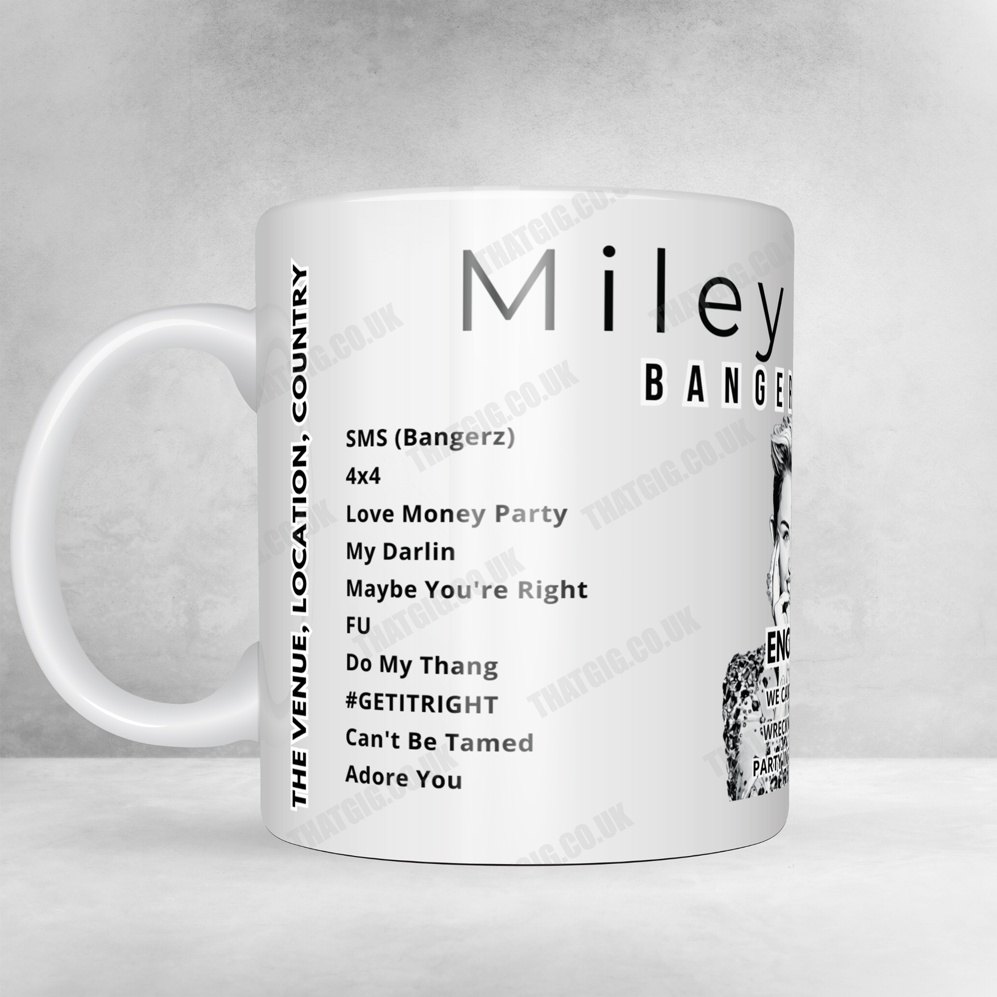 Miley Cyrus Setlist Poster - Telemundo Center, Miami - December 31st, 2022
